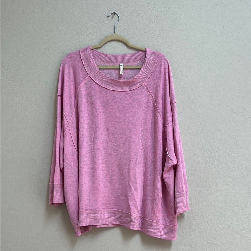 FP Movement by Free People Pink Relaxed Sweatshirt